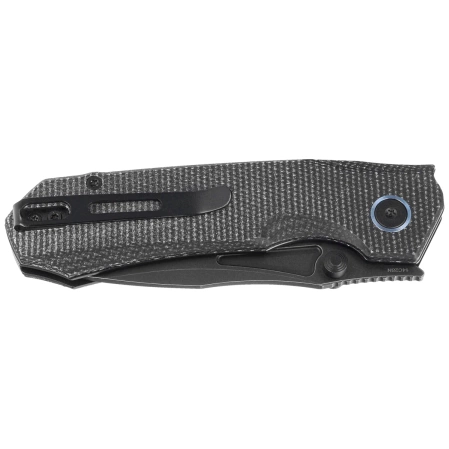 Nóż składany Remette Rhino MC319B Black Micarta, Black Titanium 14C28N