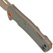 MKM Lov OD Green FRN, Tan Top Shield N690 by Jesper Voxnæs Knife (MK LV-PGR)