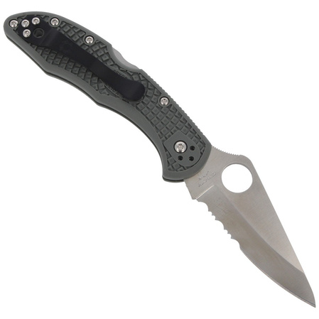 Spyderco Delica 4 FRN Foliage Green CombinationEdge Knife (C11PSFG)
