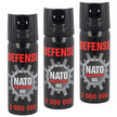 Zestaw trzech gazów pieprzowych Sharg Nato Defence Gel 2mln Cone 50ml (40050-C)