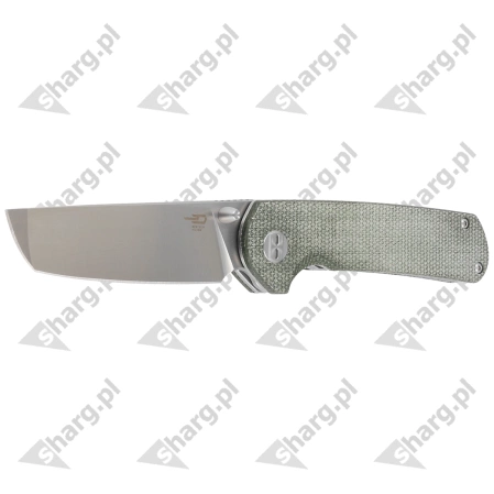 Nóż składany Bestech Sledgehammer Green Micarta, Satin / Stonewashed D2 (BG31B-1)