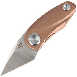 Bestech Tulip Frame Lock Knife Pink Titanium, Stonewashed / Satin M390 by Ostap Hel (BT1913D)