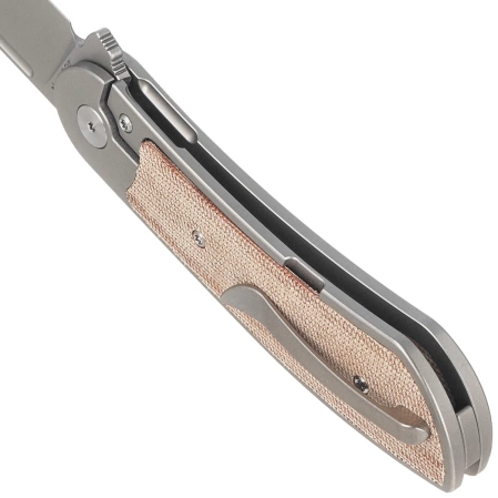 Bestech Vestige Knife GreyTitanium/Natural Micarta, Stonewashed MagnaCut by Justin Lundquist (BT2411B)