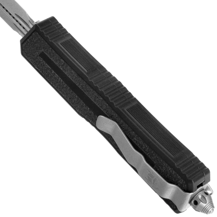 Microtech Scarab II Gen III D/E OTF Knife Black Aluminum, Stonewashed M390MK by Tony Marfione (1280-10)