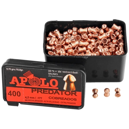 Śrut Apolo Predator Copper 4.5 mm, 400 szt. 0.62g/10.0gr (19950)
