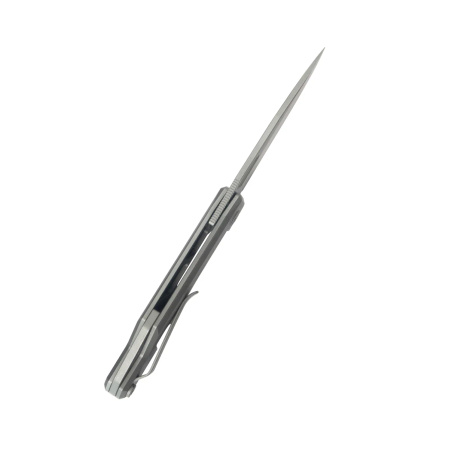 Nóż składany Kubey Verijero Darkblasted Titanium, Darkwashed 14C28N by George Ovchinnikov (KB340E)