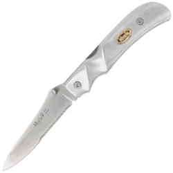 Muela AL-8S Gray Aluminum Knife, Satin X50CrMoV15