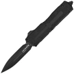 Microtech Scarab II Gen III D/E OTF Knife Black Aluminum, Tactical M390MK by Tony Marfione (1280-1T)