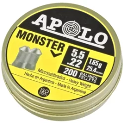 Apolo Monster AirGun Pellets .22/5.52 mm, 200 pcs 1.65g/25.4gr (19931-2)