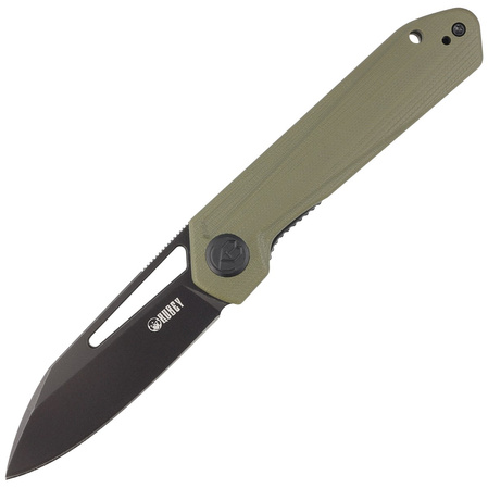 Kubey Royal Knife Green G10, Dark Stonewashed D2 by Colin Maisonpierre (KU321F)