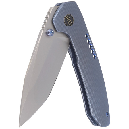 Nóż składany WE Knife Trogon Blue Titanium, Silver Bead Blasted CPM 20CV by Brian Brown (WE22002B-1)