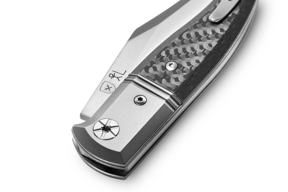 LionSteel Gitano Carbon Fibre, Satin Blade Knife (GT01 CF)