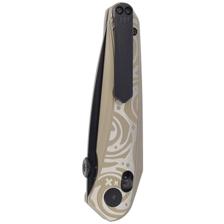 Bestech Mothus Light Bronze Titanium, Black PVD M390 by Kombou Knife (BT2206C)