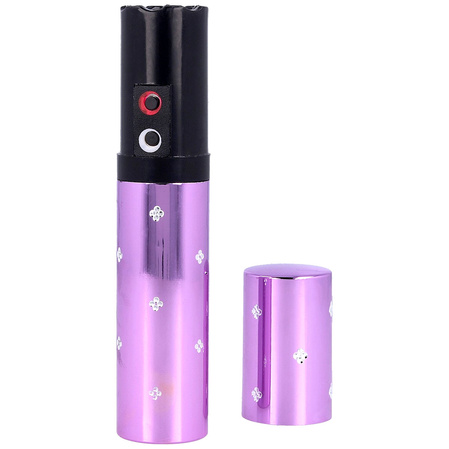 Lipstick Paralyseur 2 million volt stun gun with flashlight, Violet (1202-VI)