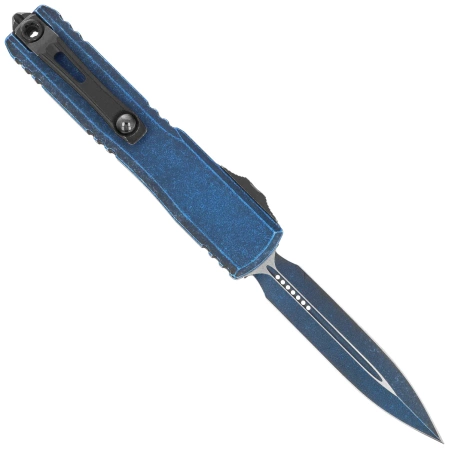 Nóż automatyczny OTF Microtech Ultratech Gen III ZBP D/E Cerakote Weathered Blue Aluminium, Cerakote Weathered Blue M390MK by Tony Marfione (1122-1WBL)