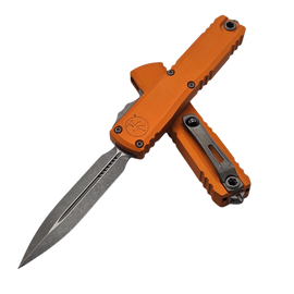 Microtech Ultratech Gen IV D/E OTF Knife Tequila Sunrise Aluminum, Apocalyptic M390MK by Tony Marfione (11224-10APTE)