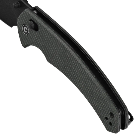 Nóż składany Civivi Sixgill Green Canvas Micarta, Black Stonewashed Nitro-V by Gavko Knives (C24050-3)