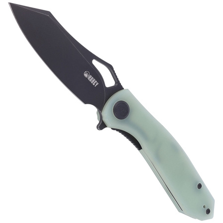 Kubey Knife Drake, Jade G10, Dark Stonewashed D2 by Maksim Tkaczuk (KU310D)