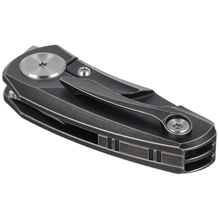 Bestech Tulip Frame Lock Knife Black Titanium, Fine Stonewashed M390 by Ostap Hel (BT1913E)