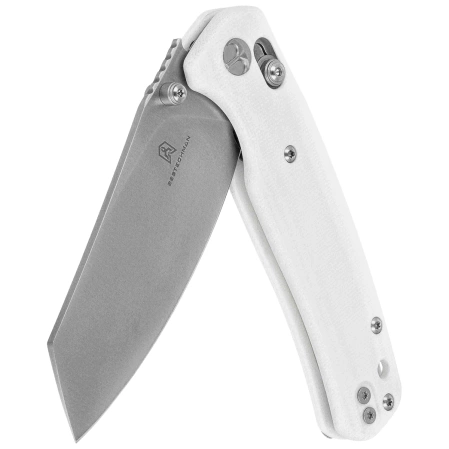 Bestechman Cicada's Wing Knife White G10, Satin 10Cr15MoV (BMK06L)
