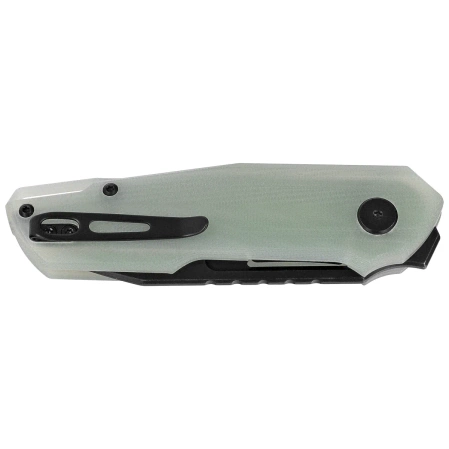 Nóż składany Bestech Toddler Transparent G10, Black PVD Stonewashed 14C28N by Maciej Torbé (BG64F)