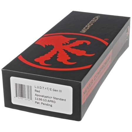 Microtech LUDT Gen III T/E Automatic Knife Red Aluminum, Apocalyptic M390MK by Tony Marfione (1136-10APRD)