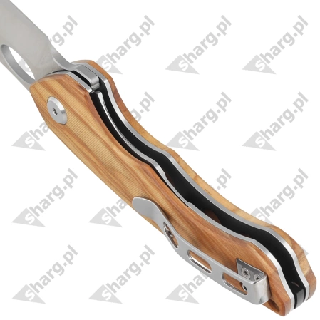 Bestech Knife Skirmish Natural Olivewood, Satin 154CM (BL06B)