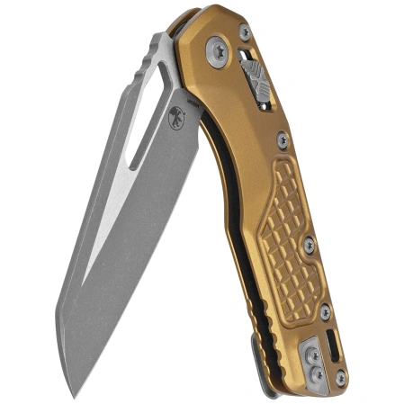 Microtech MSI S/E Knife Tan Frag Aluminum, Apocalyptic M390MK by Tony Marfione (210-10APFRTA)
