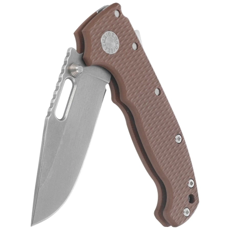 Demko AD20S Clip Point Knife Earth G10, Stonewashed MagnaCut by Andrew Demko (MGAD20S-MAG-EARG10-CP)