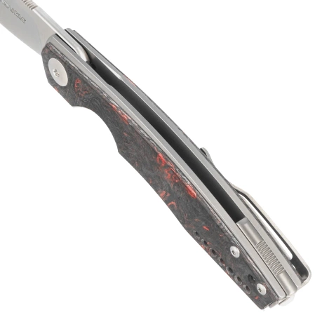 Viper Belone Titanium/Red Dark Matter CF, Satin M390 by Jesper Voxnæs Knife (V5970TIFCR)