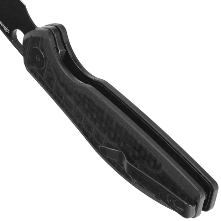 Nóż składany Bestechman Angry Owl Black G10 w/ Carbon Fiber Pattern, Black PVD D2 by Keanu Alfaro (BMK12F-2)