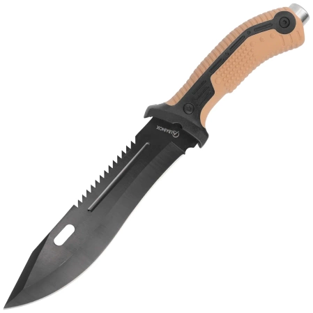 Nóż Martinez Albainox Tactical Coyote ABS/Rubber, Black Blade (32113)