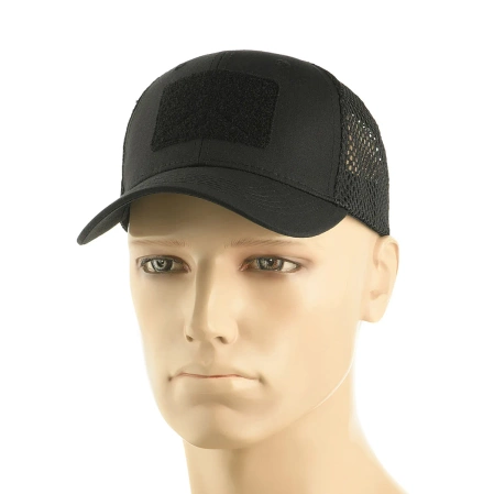 M-Tac Mesh Flex Ripstop BB Cap with Velcro, Black (40570002)