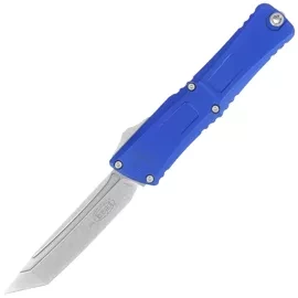 Nóż automatyczny OTF Microtech Combat Troodon Gen III T/E Navy Blue Aluminium, Stonewashed M390MK by Tony Marfione (1144-10NA)