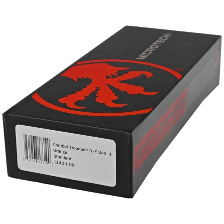 Nóż automatyczny OTF Microtech Combat Troodon Gen III D/E Orange Aluminium, Black M390MK by Tony Marfione (1142-1OR)