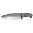 LionSteel Knife Black Canvas Micarta, Satin CPM 3V by Molletta (T6 3V CVB)