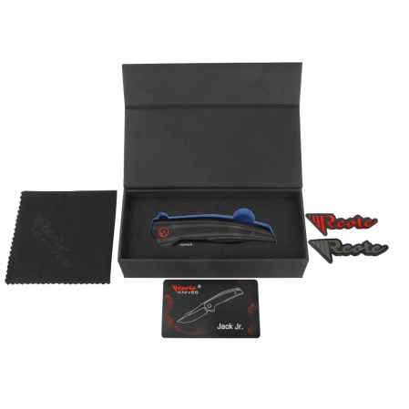 Nóż składany Reate Jack Jr. Black Aluminium, Black DLC S30V (Jack Jr. BKAL DLC RDAL)
