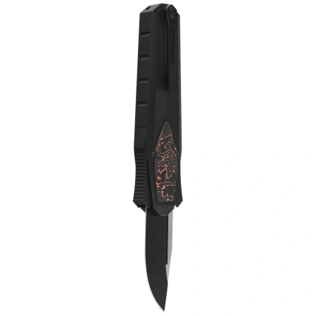 Remette RT-Swordfish CP Knife Black Aluminum/Copper Carbon Fiber, Titanium Black 14C28N (ZL103C7)