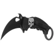 Fox The Skull Karambit Knife Black Aluminum, Black N690Co (FX-599 ALB-4)
