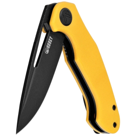Nóż składany Kubey Dugu Yellow G10, Blackwashed 14C28N (KU210J)