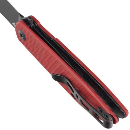 Sencut Bocll II Burgundy G10, Black Stonewashed D2 by Brad Zinker knife (S22019-3)