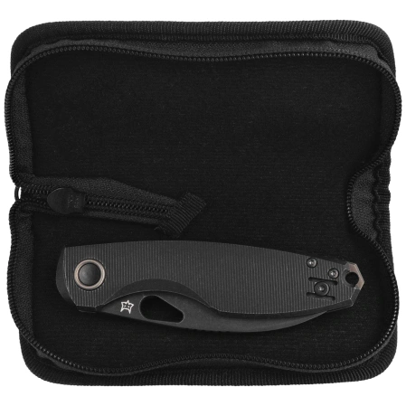 Nóż składany FOX Chilin Bronze Titanium, Black Stonewashed PVD M398 by Jesper Voxnæs (FX-530 TiDSW)