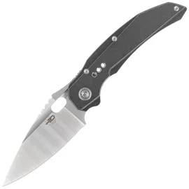 Bestech Exploit Black Titanium Knife, Satin CPM S35VN by Todd Knife and Tool (BT2005B)