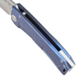 Nóż składany Medford Marauder-H T/E Blue Titanium, Std HW/Flamed Clip, Tumbled S45VN by Greg Medford
