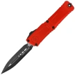Nóż automatyczny OTF Microtech Combat Troodon Gen III D/E Red Aluminium, Black M390MK by Tony Marfione (1142-1RD)