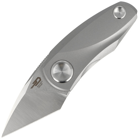 Nóż składany Bestech Tulip Frame Lock Grey Titanium, Stonewashed / Satin M390 by Ostap Hel (BT1913A)