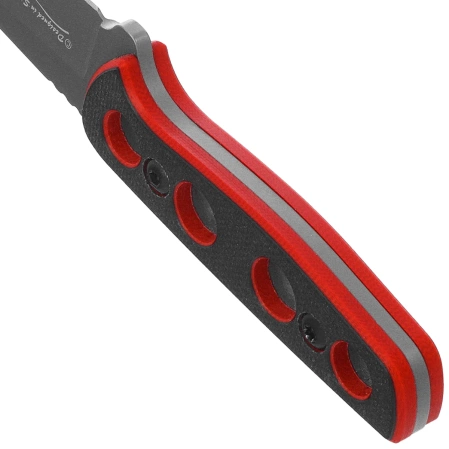 Nóż na szyję K25 Black/Red G10, Titanium 7Cr17Mov (32690)