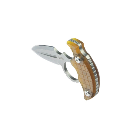 Kubey Cavy Pushdagger Yellow Ultem, Stonewashed 14C28N by MUZI Design (KU403F)