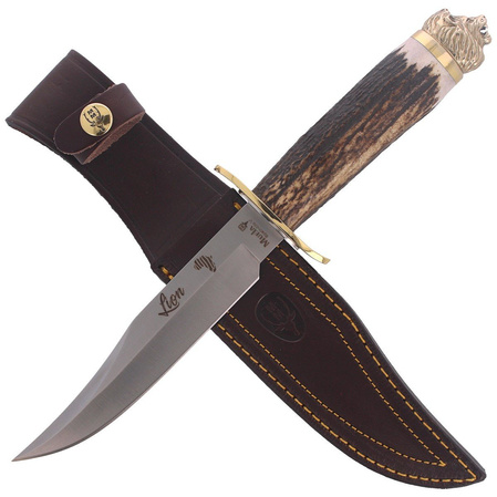 Muela Knife Big Five Deer Stag, Satin 1.4116 Gift Box (LION-16BF)