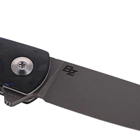 Nóż składany CIVIVI Bo Blue / Black Carbon Fiber, Gray Stonewashed Nitro-V by Brad Zinker (C20009B-A)